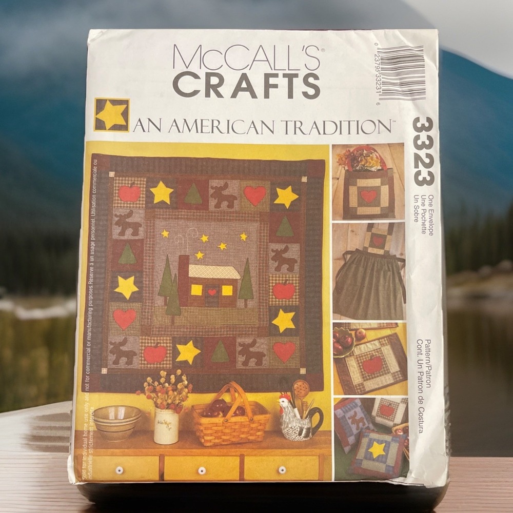 New Uncut McCall's Crafts Pattern #3323 An American‎ Tradition Homemade Gift Fun
